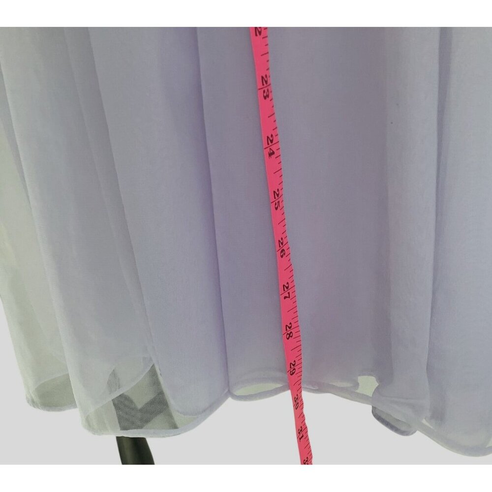 Vintage 90s Y2K Slip Dress Lingerie Satin Lace Purple Warners Intimates Medium M - Picture 6 of 8